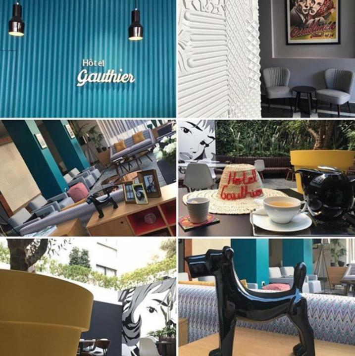 Boutique Hotel Gauthier Restaurant Terrasse Казабланка Екстериор снимка